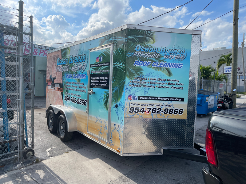 Ocean trailer full wrap
