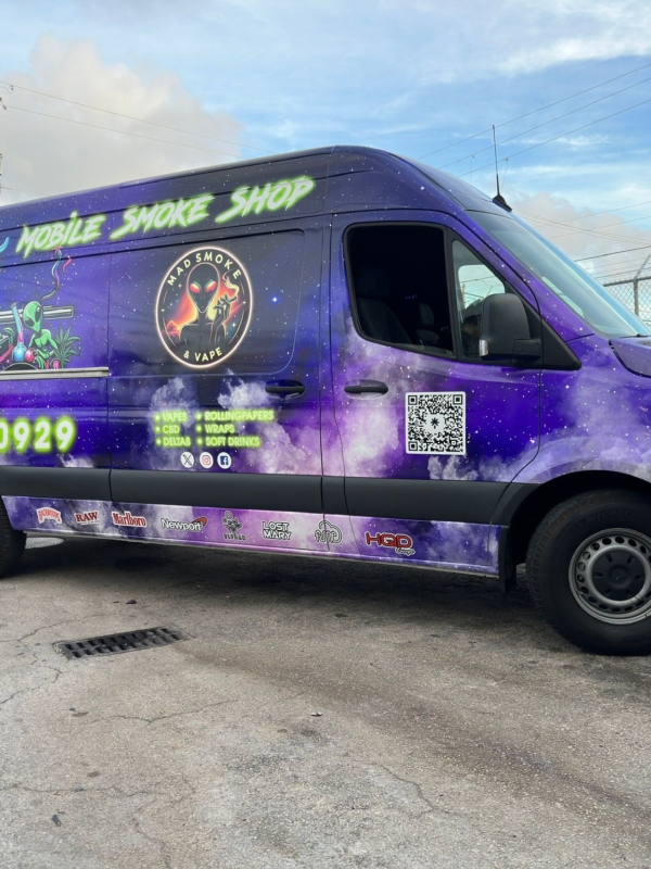 Smoke Shop van full wrap Smoke Shop van full wrap